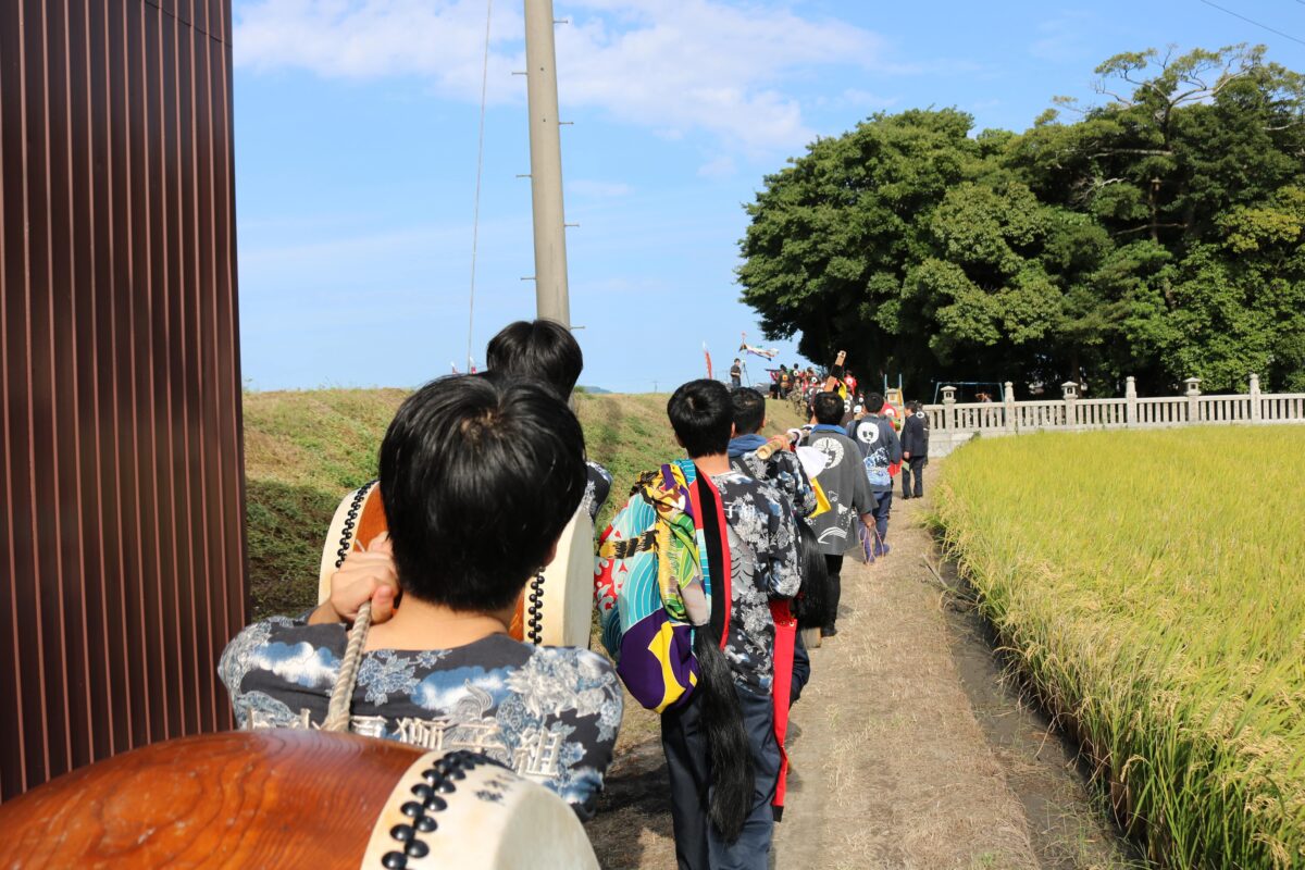 2024年 多度津町山階・春日神社 秋季例大祭 神輿休 上小原獅子組
