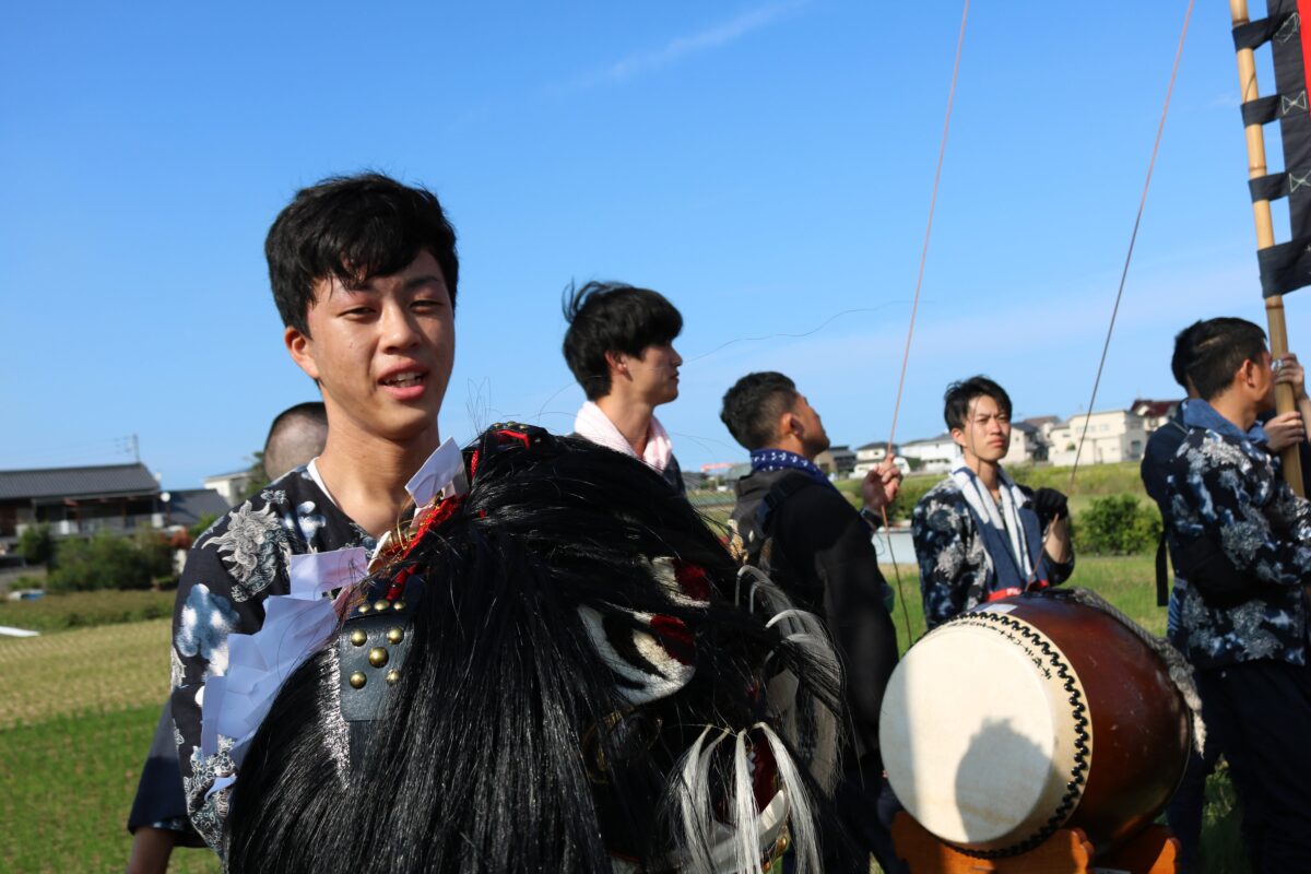 2024年 多度津町山階・藤波池 秋季例大祭 池まわり 上小原獅子組