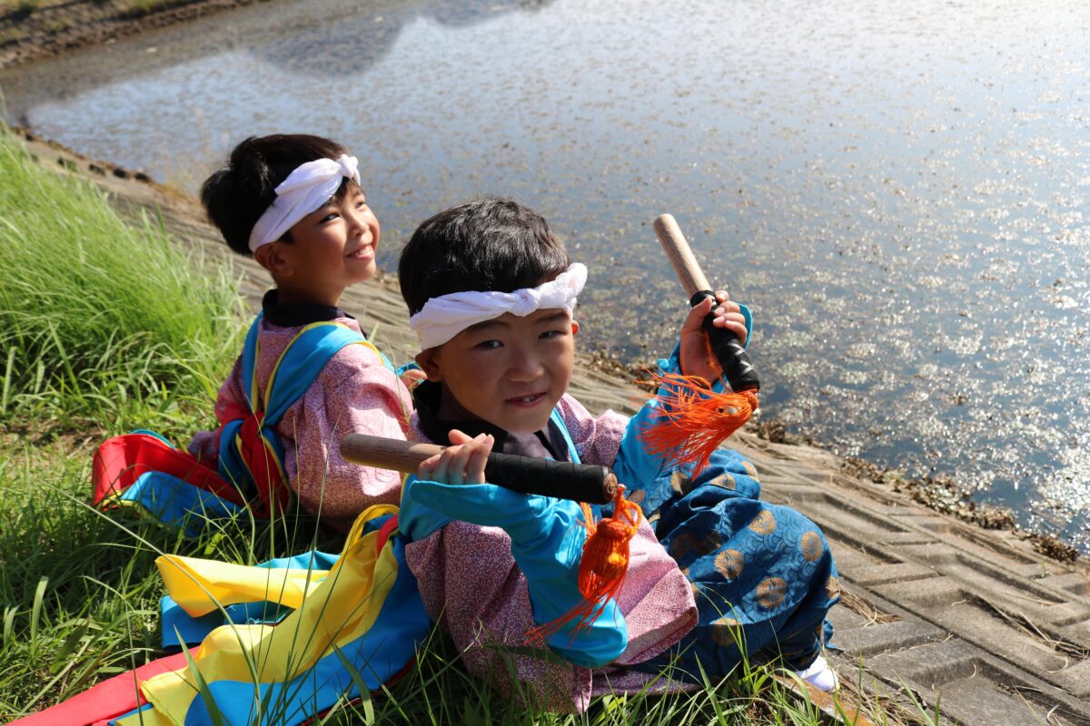 2024年 多度津町山階・藤波池 秋季例大祭 池まわり 上小原獅子組