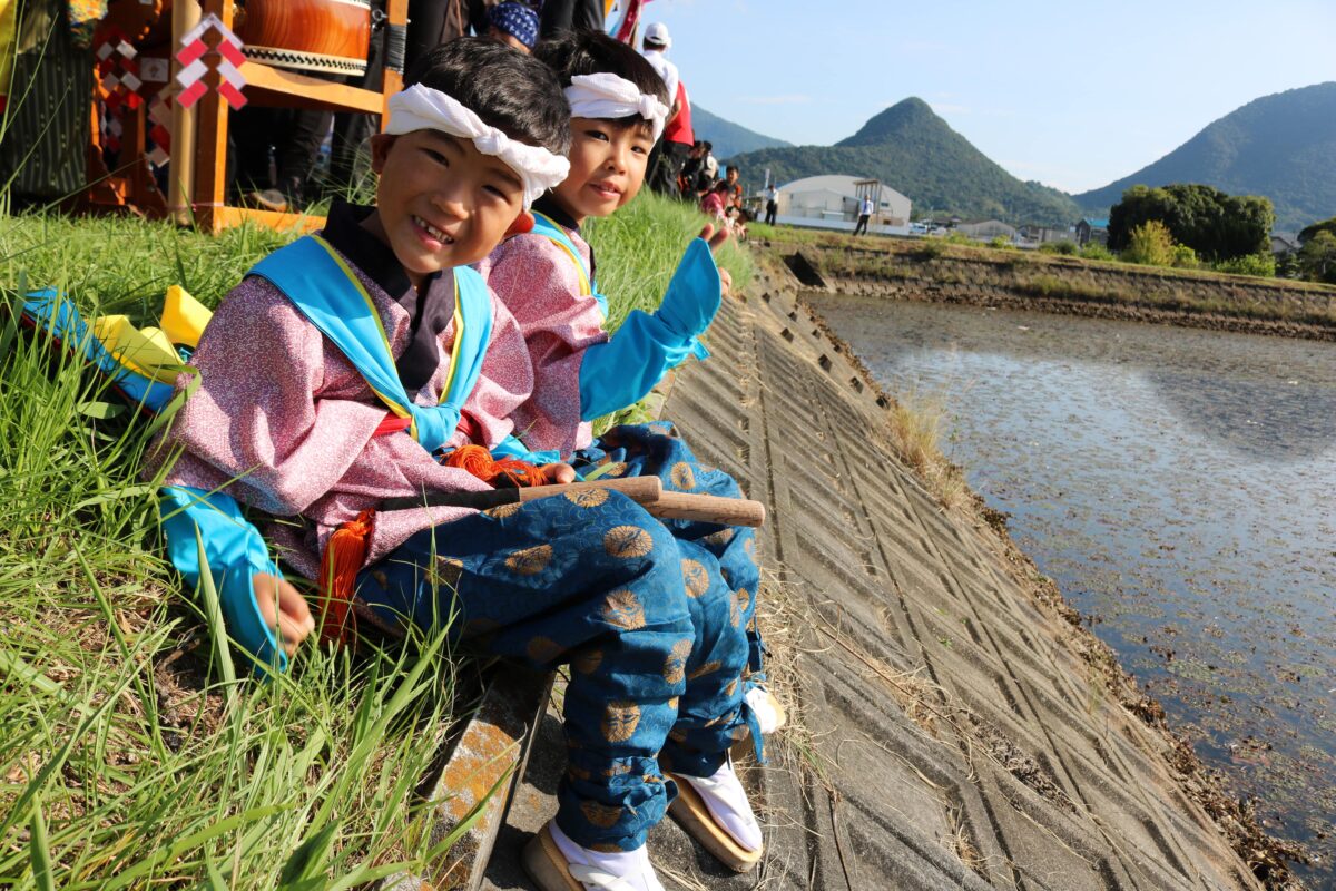 2024年 多度津町山階・藤波池 秋季例大祭 池まわり 上小原獅子組