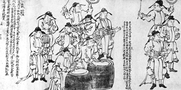 信西古楽図 師子舞楽人（日本古典全集）