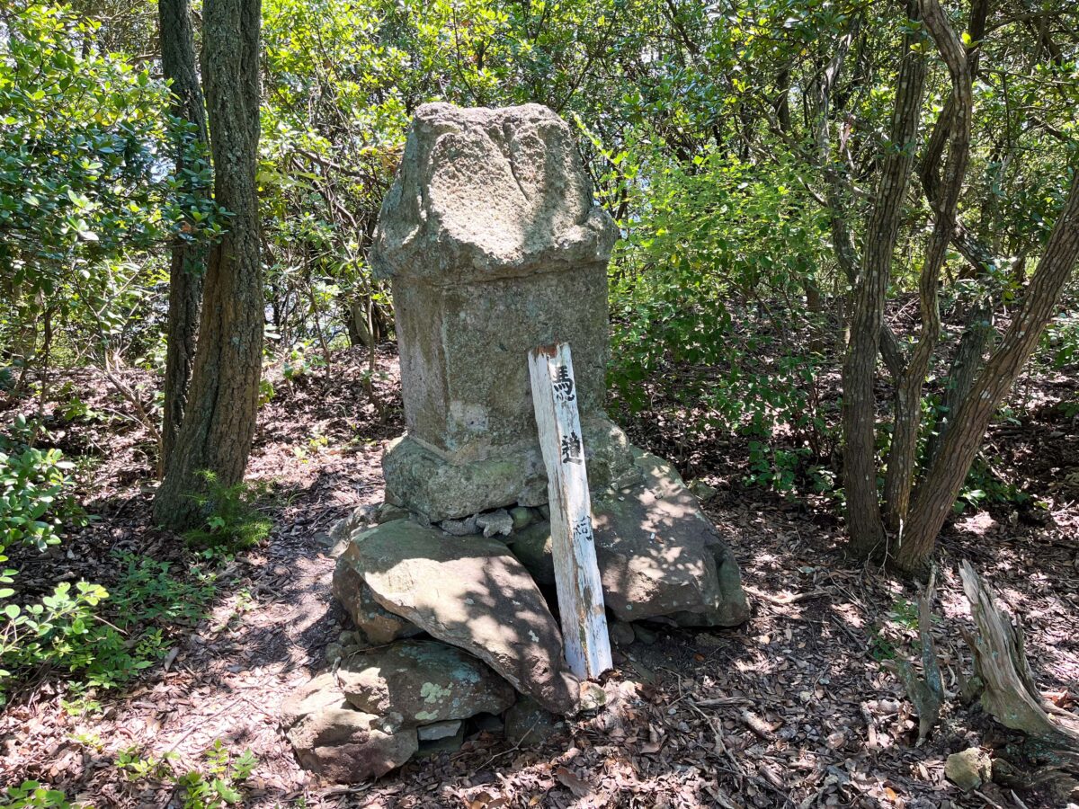 天霧山の龍神祠 背面