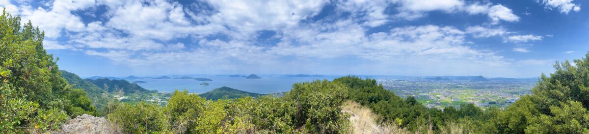 天霧山上からのパノラマ