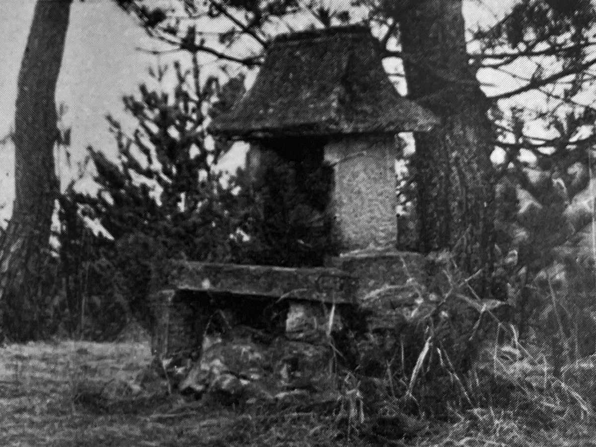 天霧山の龍神祠（昭和30年頃）
