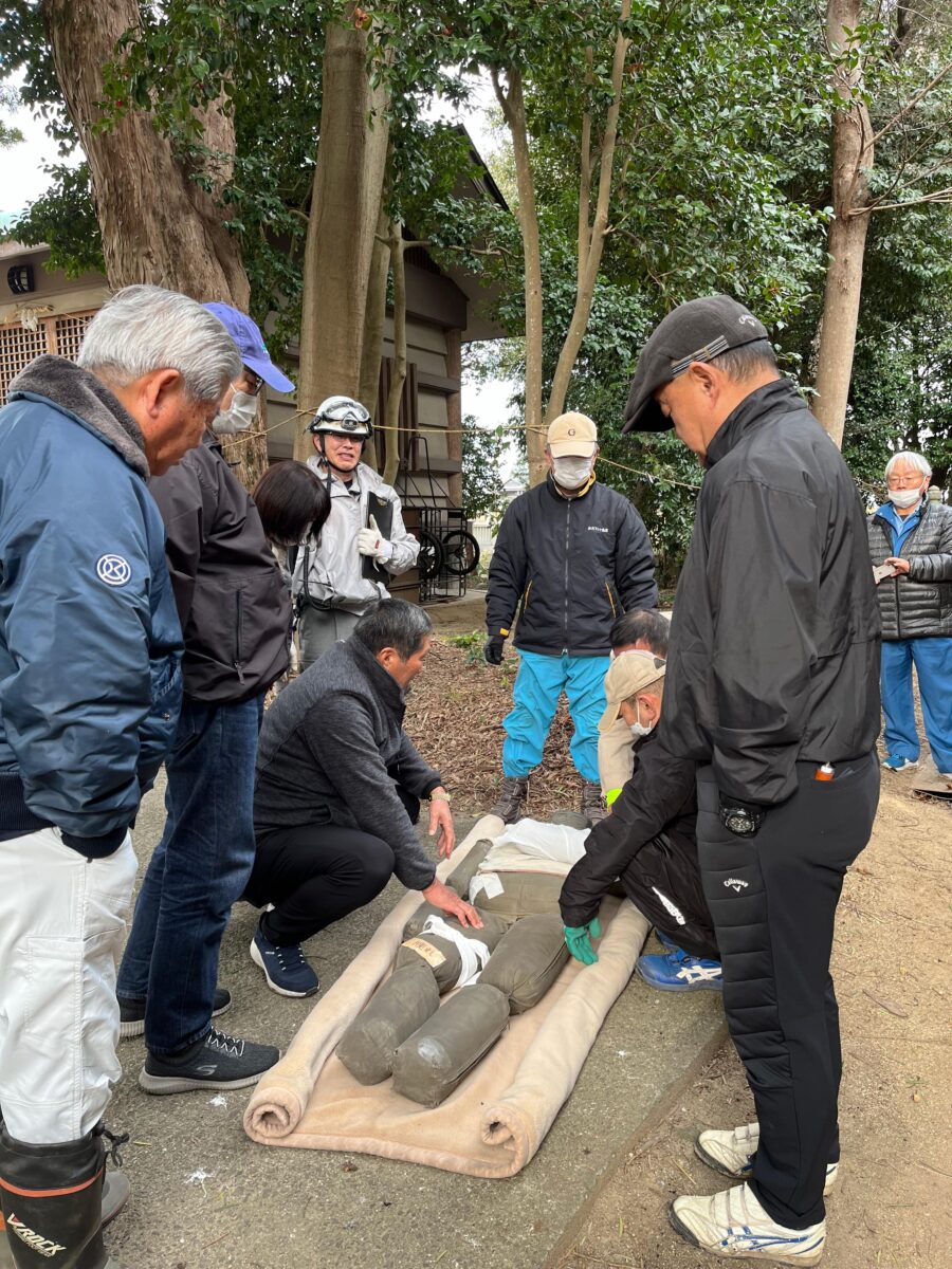 2024年1月28日 多度津町山階・春日神社 消防訓練
