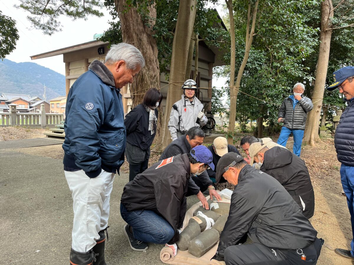 2024年1月28日 多度津町山階・春日神社 消防訓練