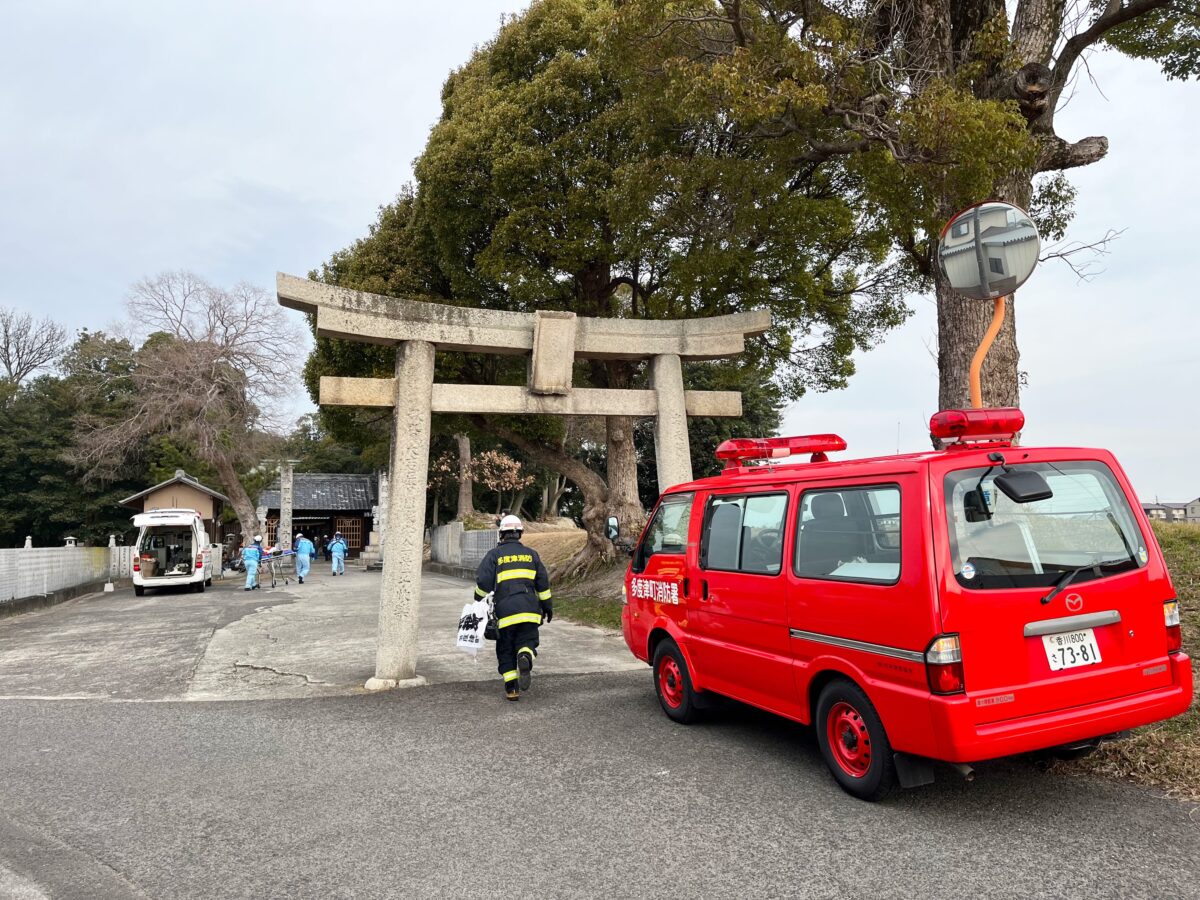 2024年1月28日 多度津町山階・春日神社 消防訓練