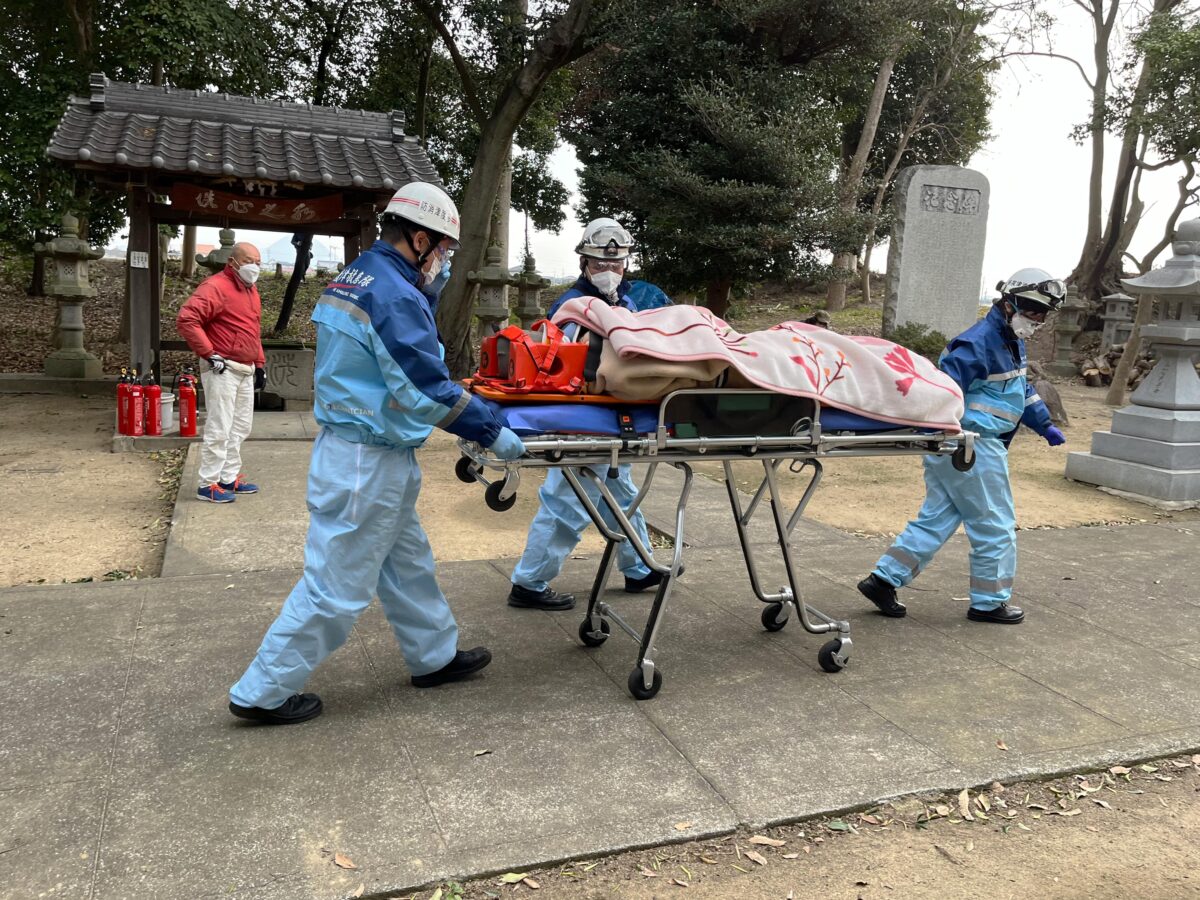 2024年1月28日 多度津町山階・春日神社 消防訓練