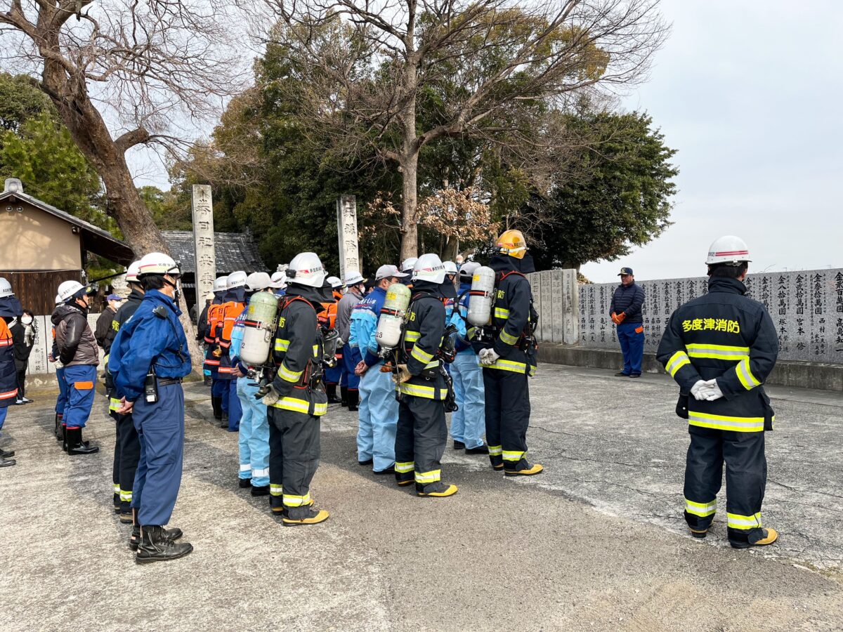 2024年1月28日 多度津町山階・春日神社 消防訓練