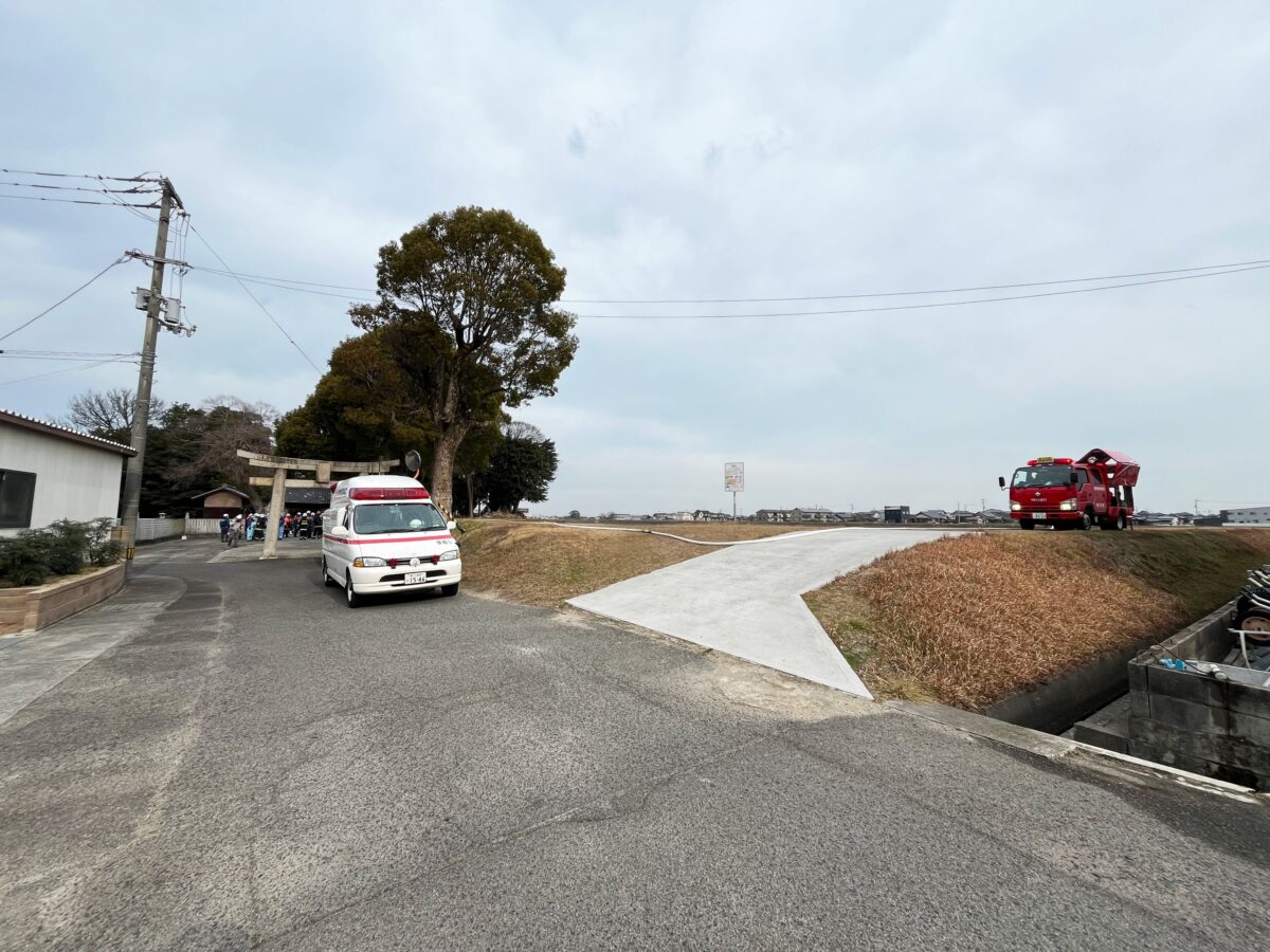 2024年1月28日 多度津町山階・春日神社 消防訓練