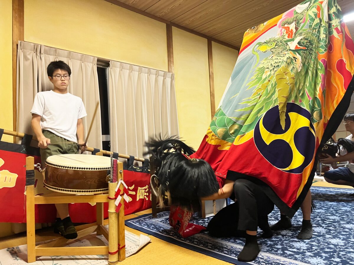 2024年 多度津町山階 ヨナラシ 上小原獅子組