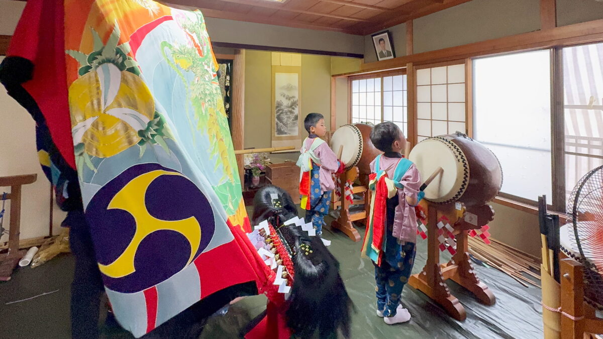 2025年 多度津町山階 秋季例大祭 当屋 上小原獅子組
