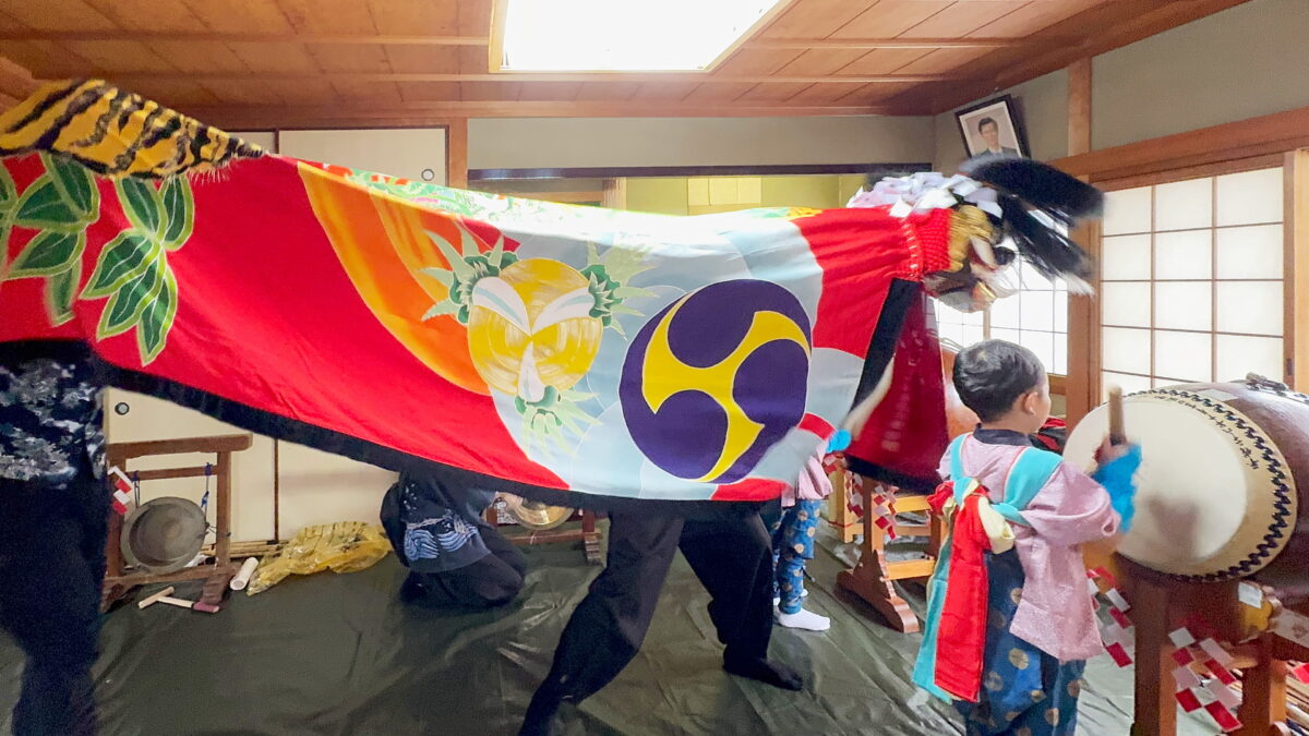 2025年 多度津町山階 秋季例大祭 当屋 上小原獅子組