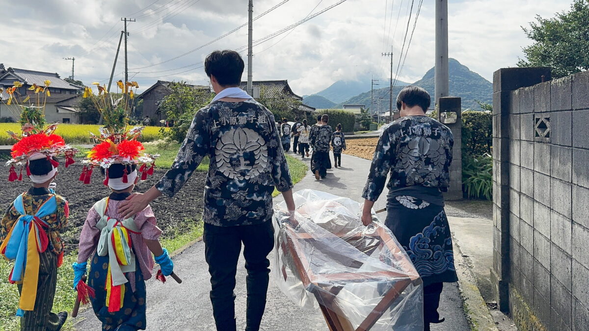 2025年 多度津町山階 秋季例大祭 参拝 上小原獅子組
