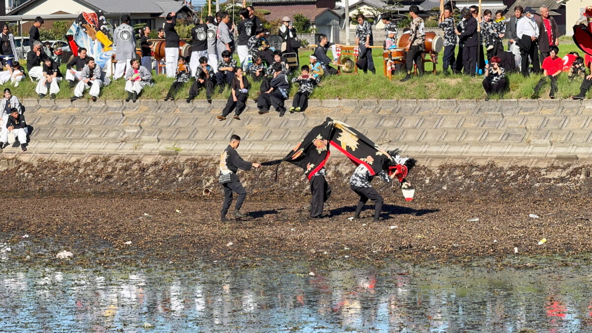2025年 多度津町山階・藤波池 秋季例大祭 池まわり 上小原獅子組