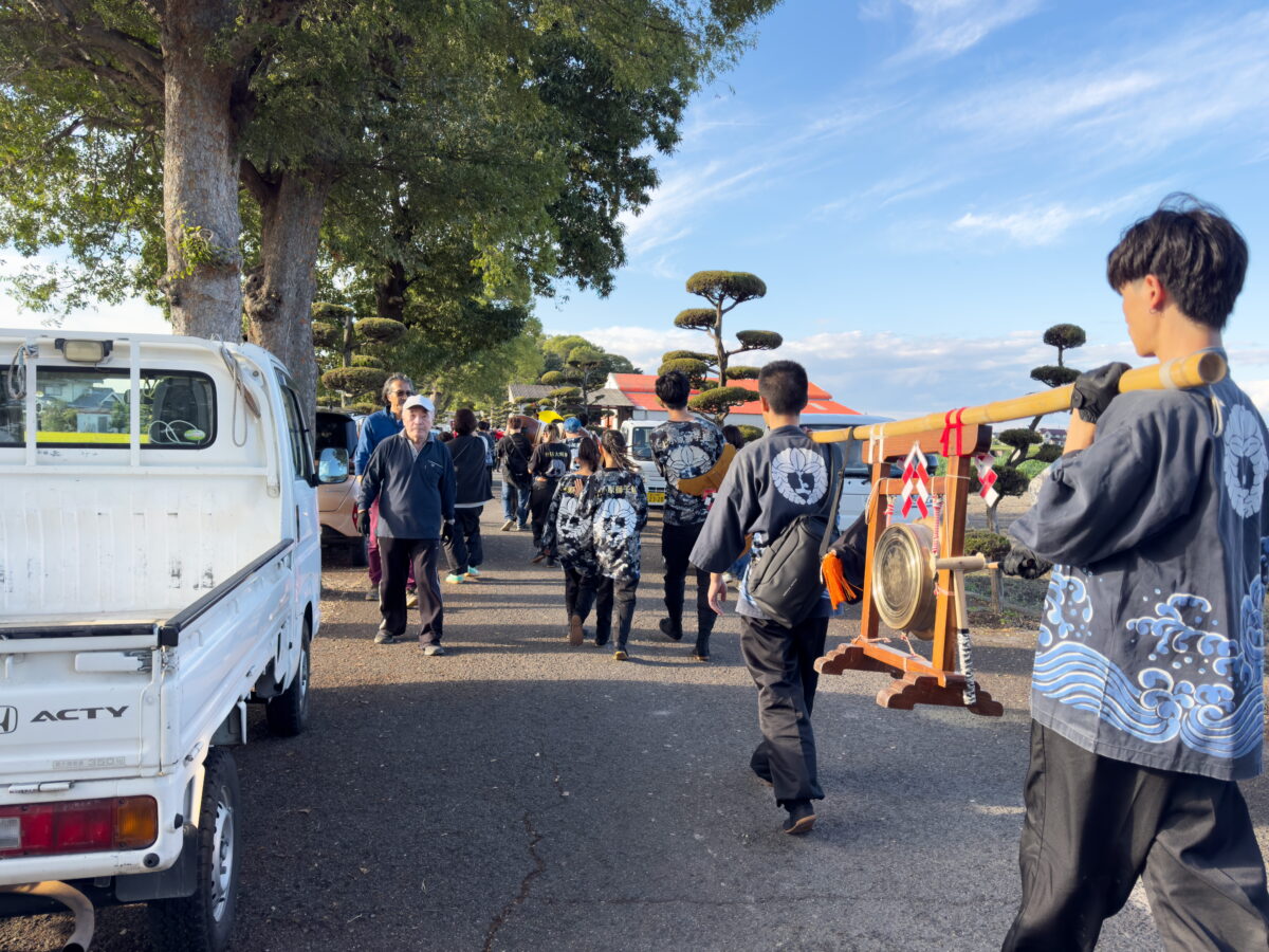 2025年 多度津町山階・春日神社 秋季例大祭 舞い込み 上小原獅子組