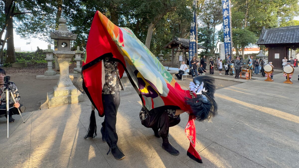 2025年 多度津町山階・春日神社 秋季例大祭 舞い込み 上小原獅子組