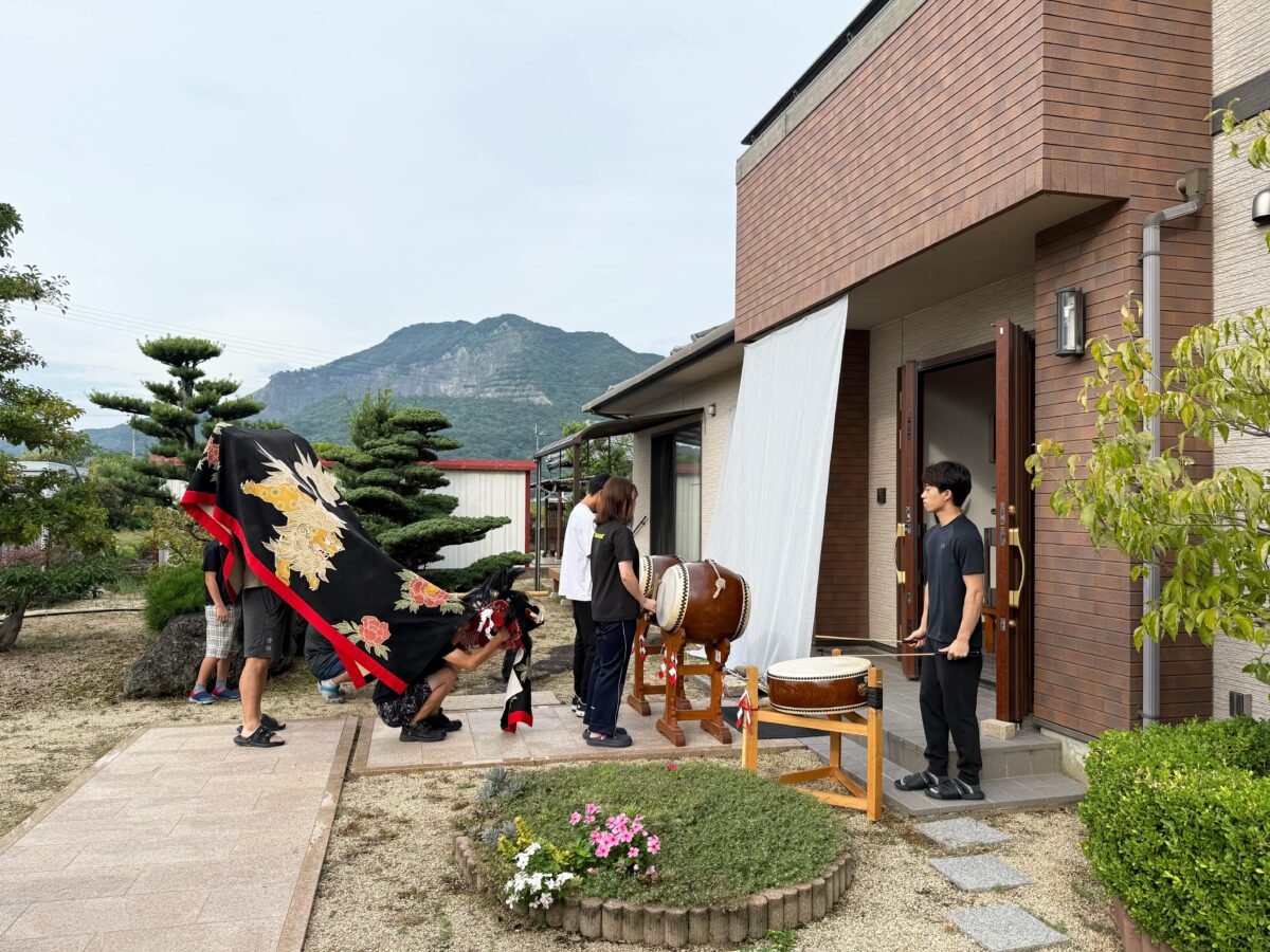 2025年 多度津町山階 秋祭り 道具出し 上小原獅子組