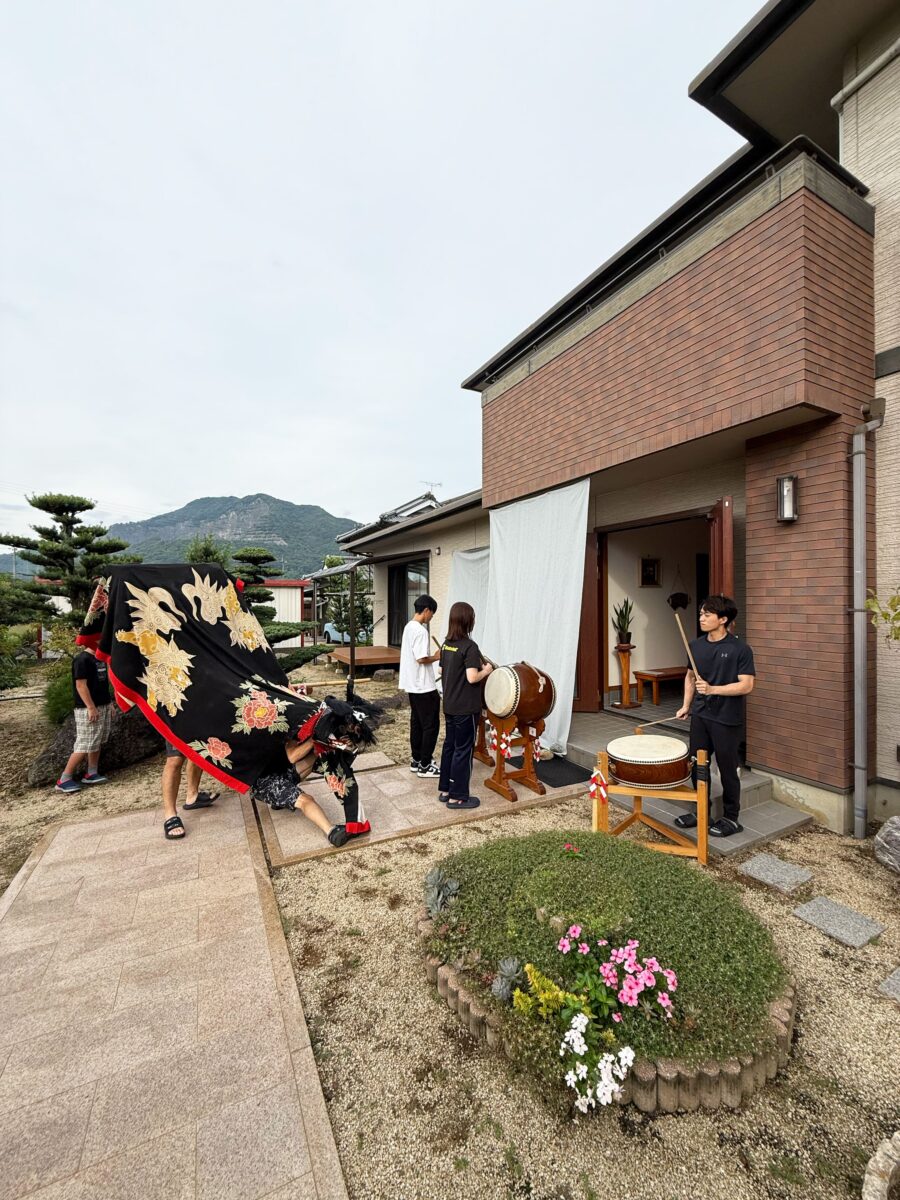 2025年 多度津町山階 秋祭り 道具出し 上小原獅子組