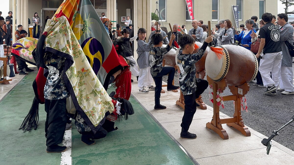 2025年 第41回四箇地区文化祭 山階一斉演舞 上小原獅子組