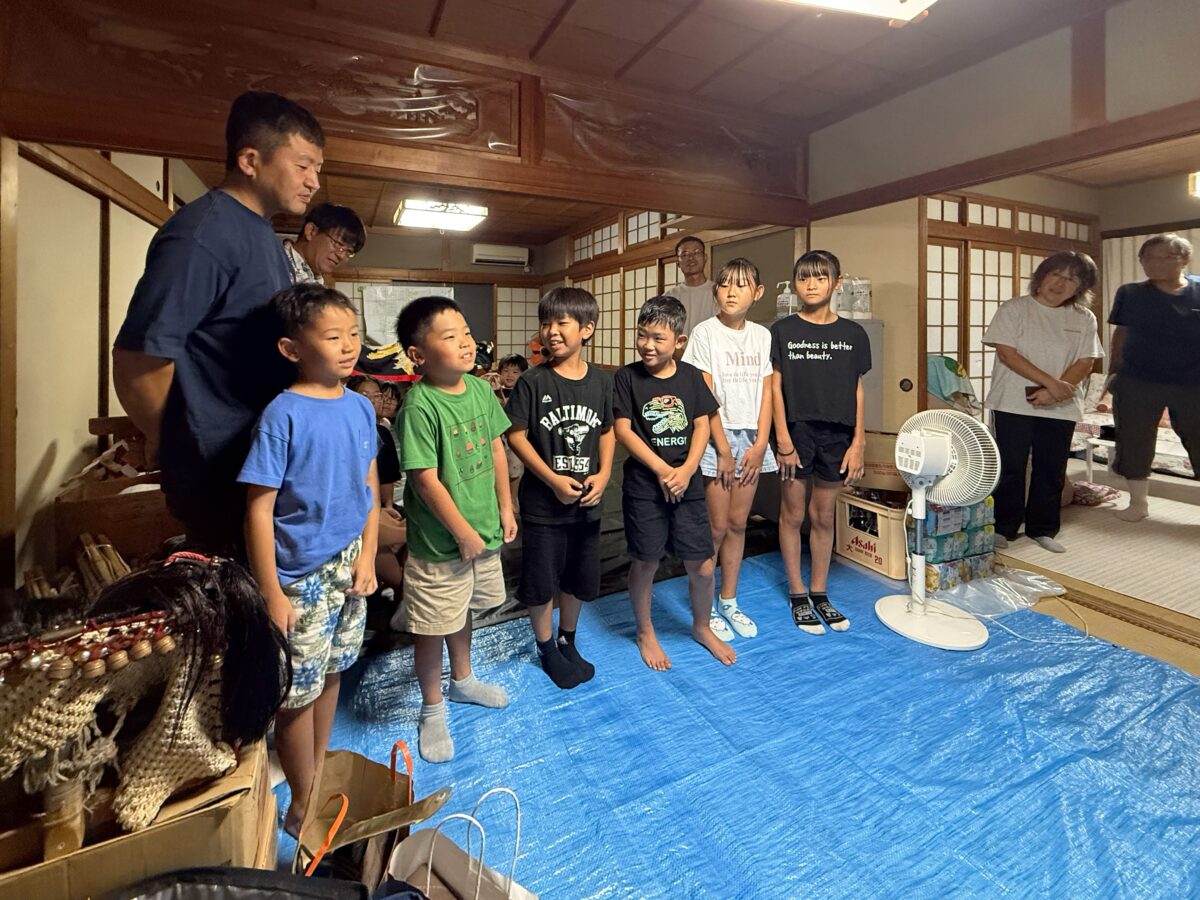 2025年 多度津町山階・当屋 夜ナラシ 上小原獅子組