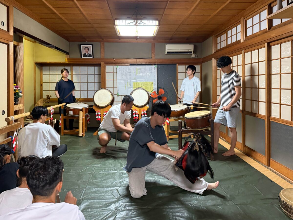 2025年 多度津町山階・当屋 夜ナラシ 上小原獅子組