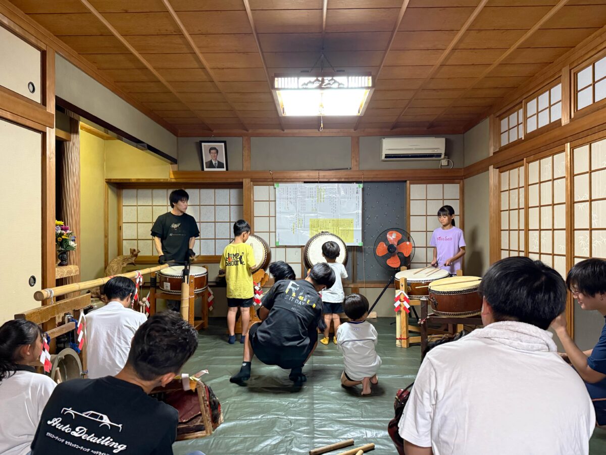 2025年 多度津町山階・当屋 夜ナラシ 上小原獅子組