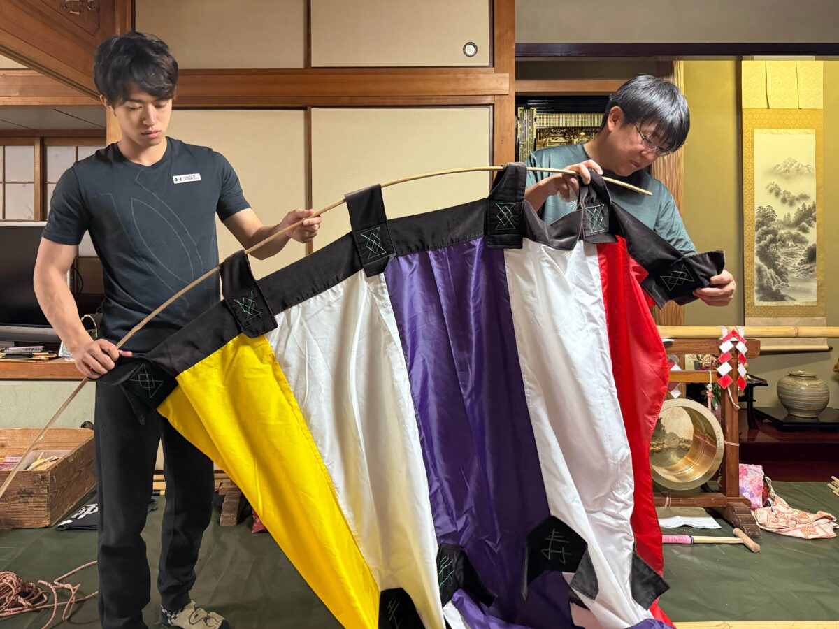 2025年 多度津町山階・当屋 夜ナラシ 上小原獅子組