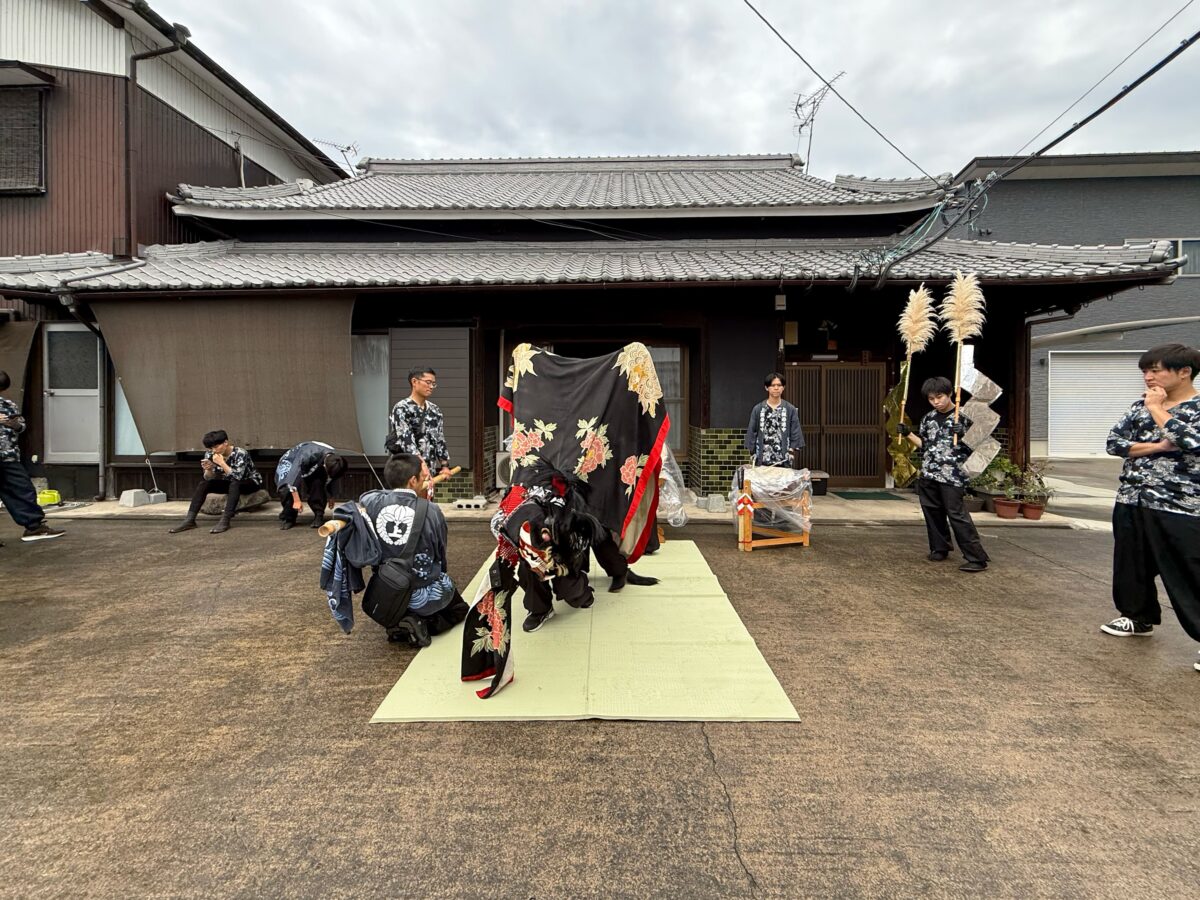 2025年 多度津町山階 秋祭り 村遣い 上小原獅子組
