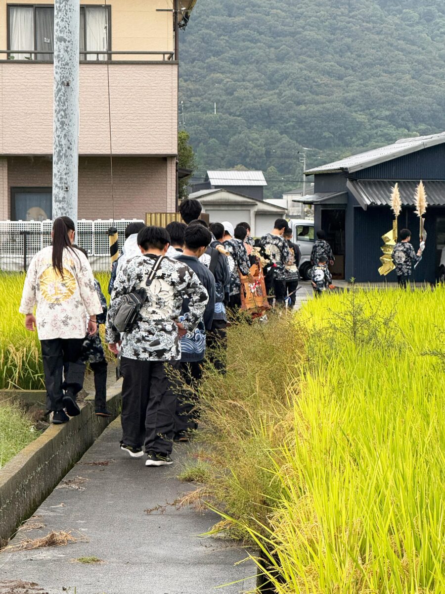 2025年 多度津町山階 秋祭り 村遣い 上小原獅子組