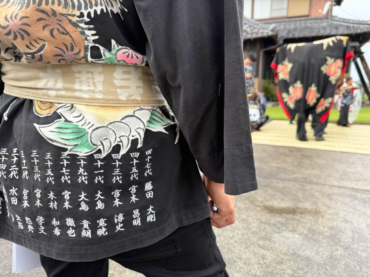 2025年 多度津町山階 秋祭り 村遣い 上小原獅子組