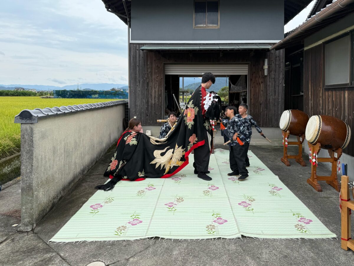 2025年 多度津町山階 秋祭り 村遣い 上小原獅子組