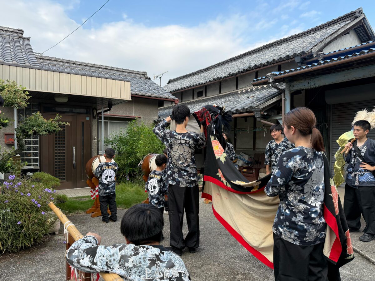 2025年 多度津町山階 秋祭り 村遣い 上小原獅子組
