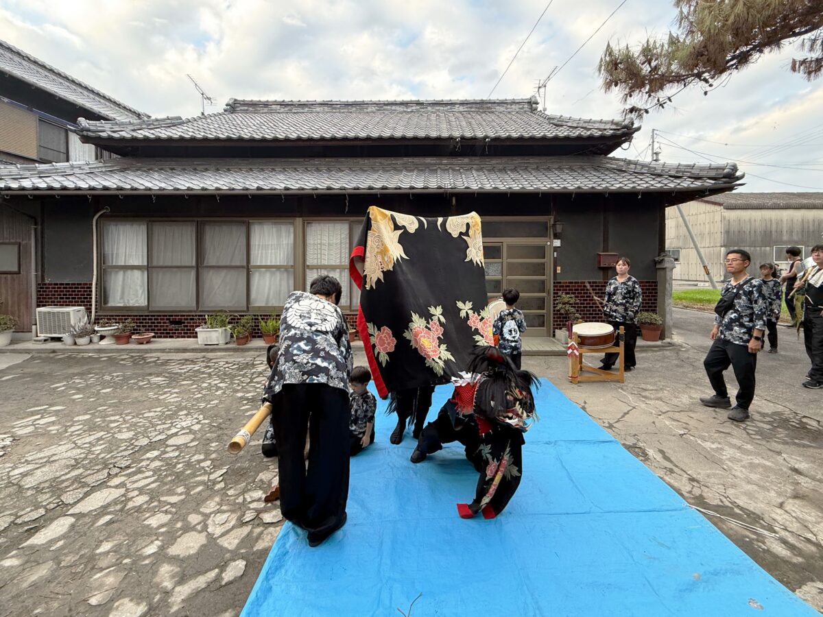 2025年 多度津町山階 秋祭り 村遣い 上小原獅子組