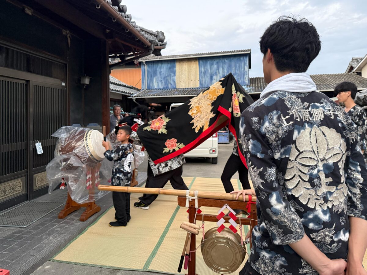 2025年 多度津町山階 秋祭り 村遣い 上小原獅子組
