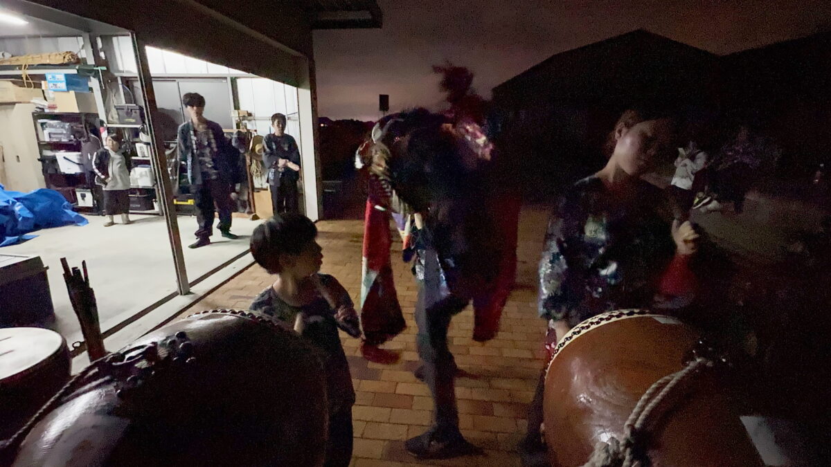 2025年 第41回四箇地区文化祭 道具仕舞い 上小原獅子組