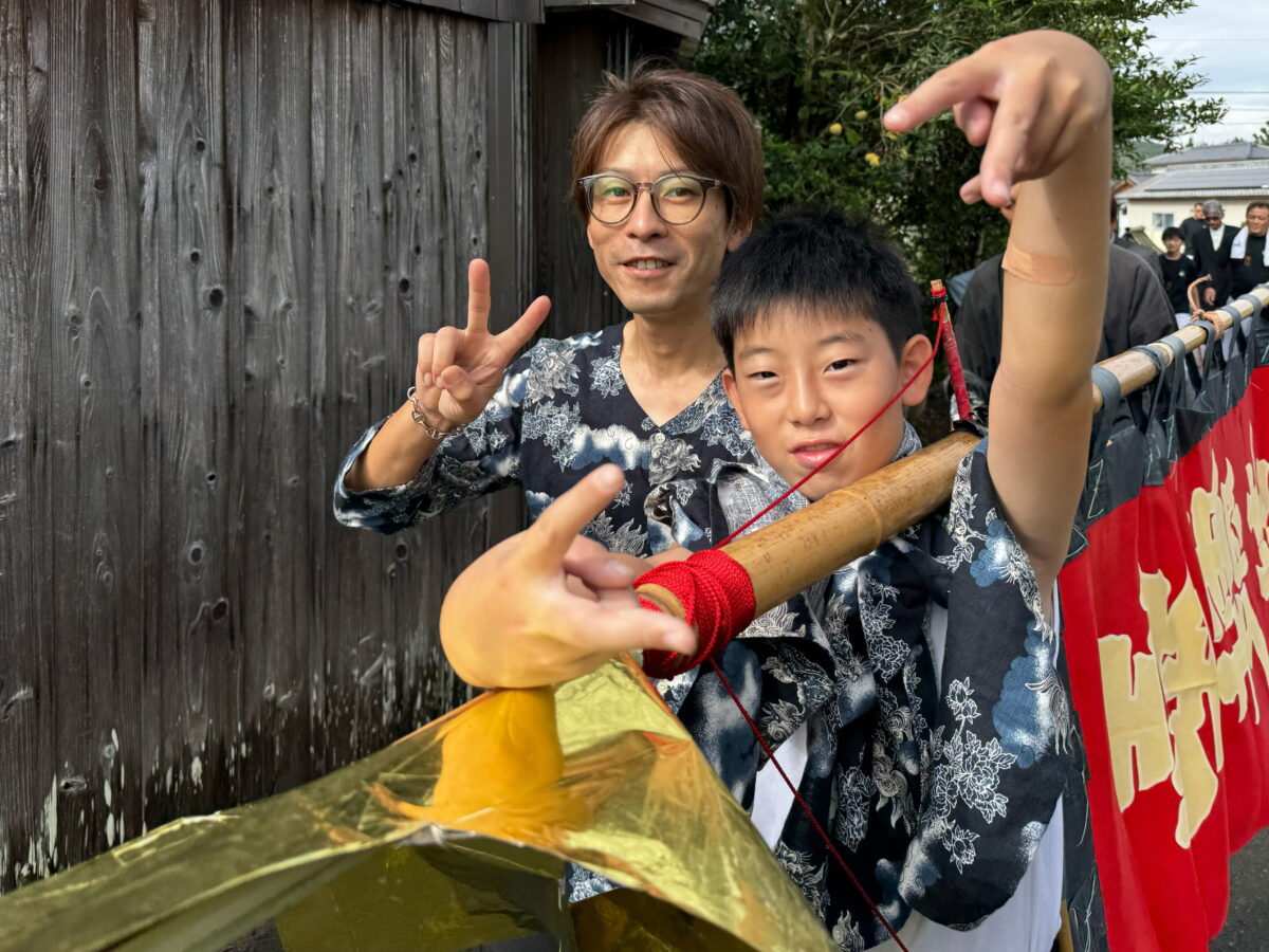 2025年 多度津町山階 秋季例大祭 参拝 上小原獅子組