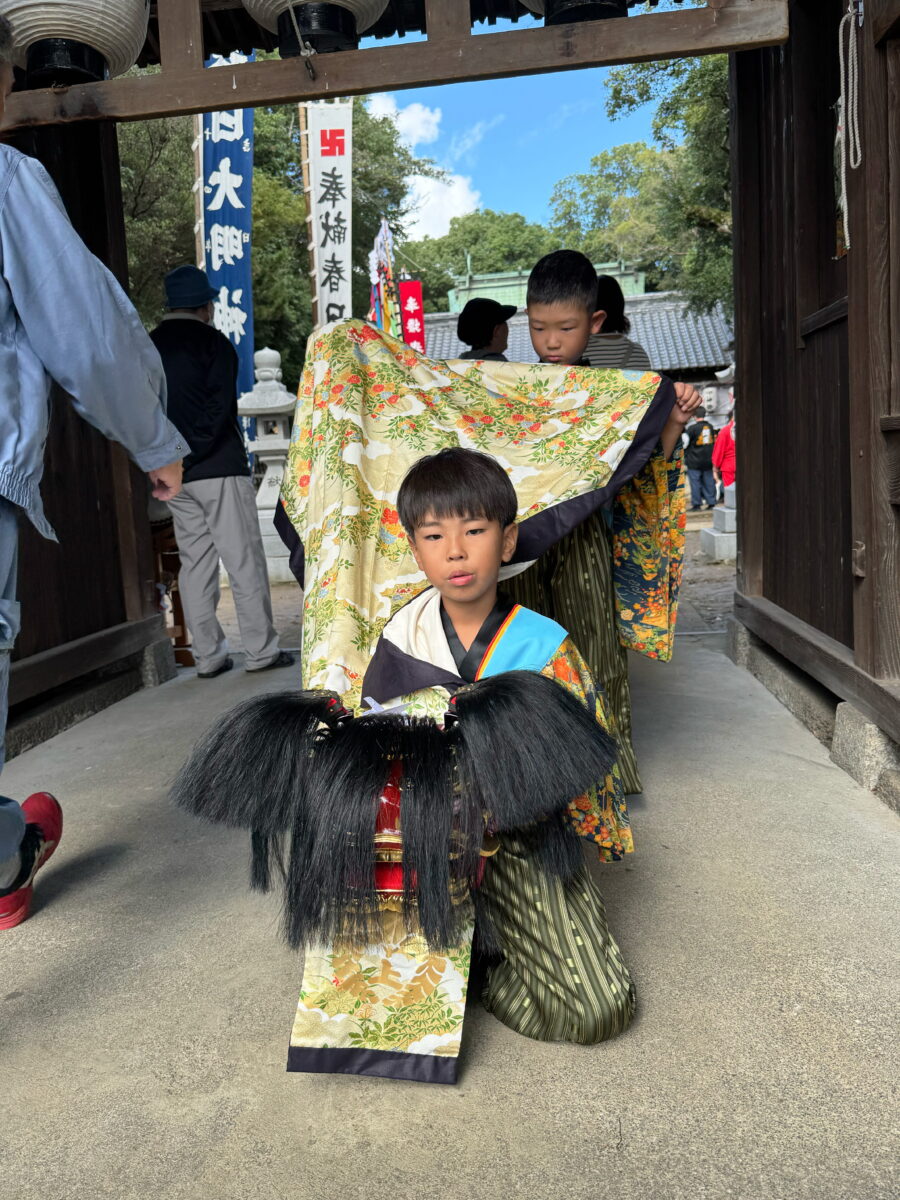 2025年 多度津町山階・春日神社 秋季例大祭 記念 上小原獅子組