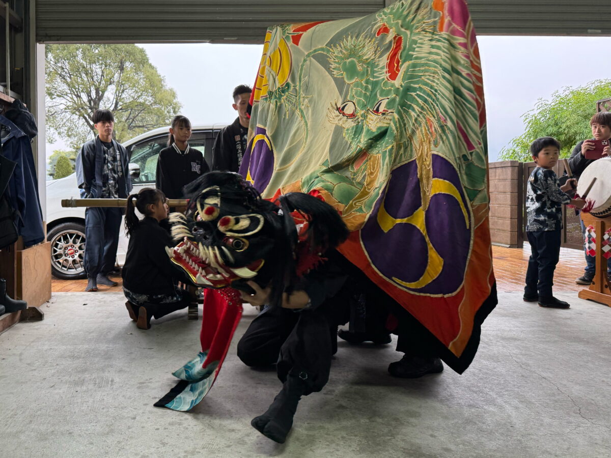 2025年 第41回四箇地区文化祭 道具出し 上小原獅子組