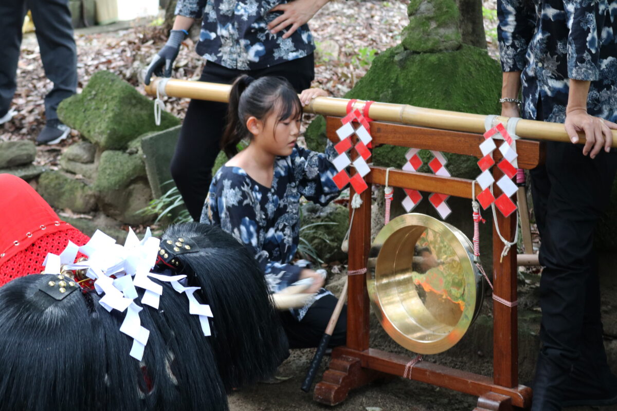 2025年 多度津町山階・春日神社 秋季例大祭 龍王宮 上小原獅子組