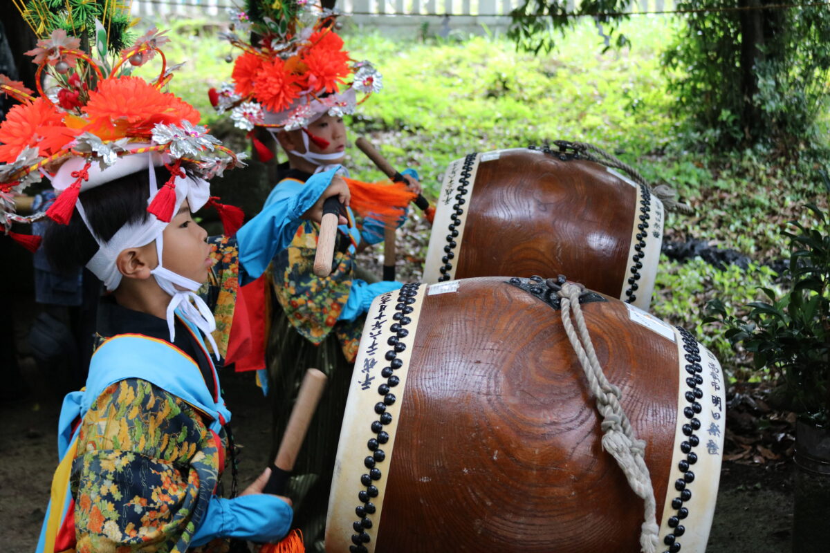 2025年 多度津町山階・春日神社 秋季例大祭 龍王宮 上小原獅子組