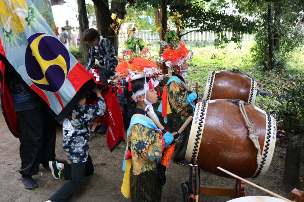 2025年 多度津町山階・春日神社 秋季例大祭 龍王宮 上小原獅子組