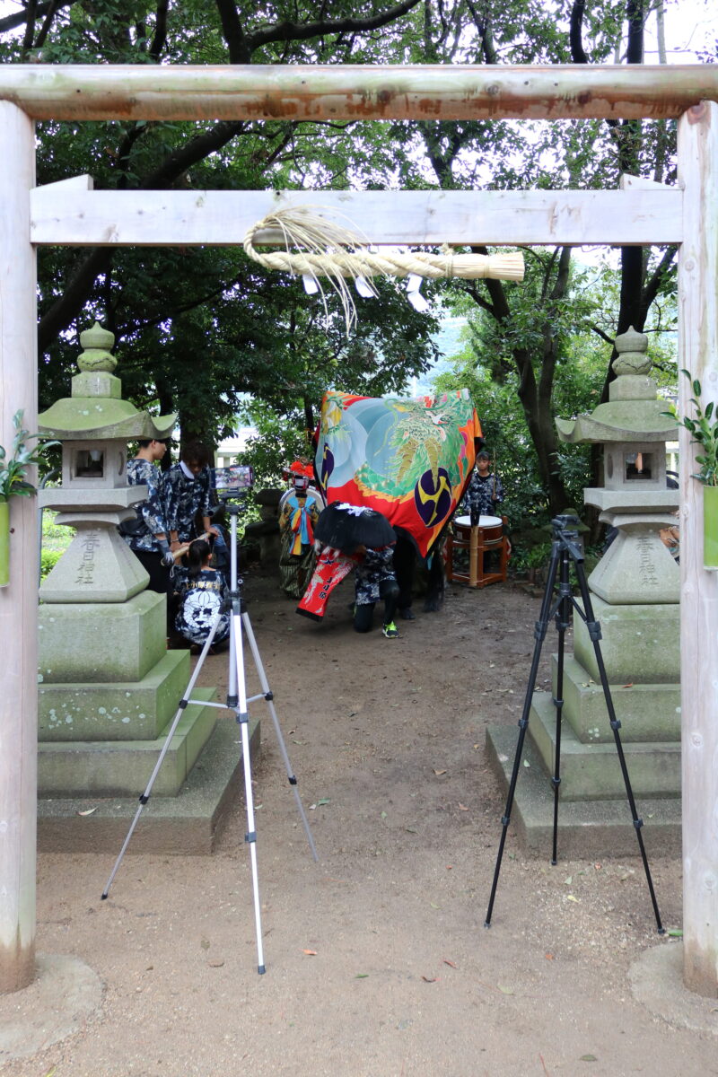 2025年 多度津町山階・春日神社 秋季例大祭 龍王宮 上小原獅子組