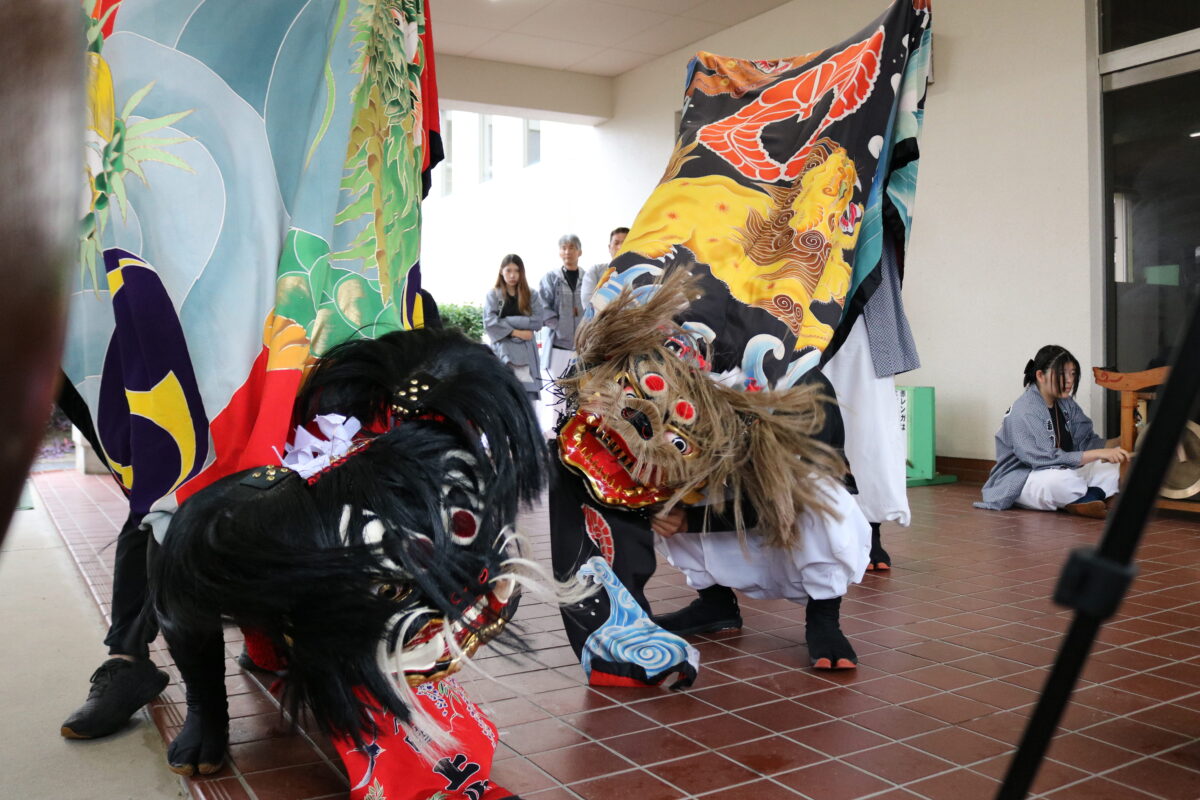 2025年 第41回四箇地区文化祭 演舞2回目 上小原獅子組 向井獅子組