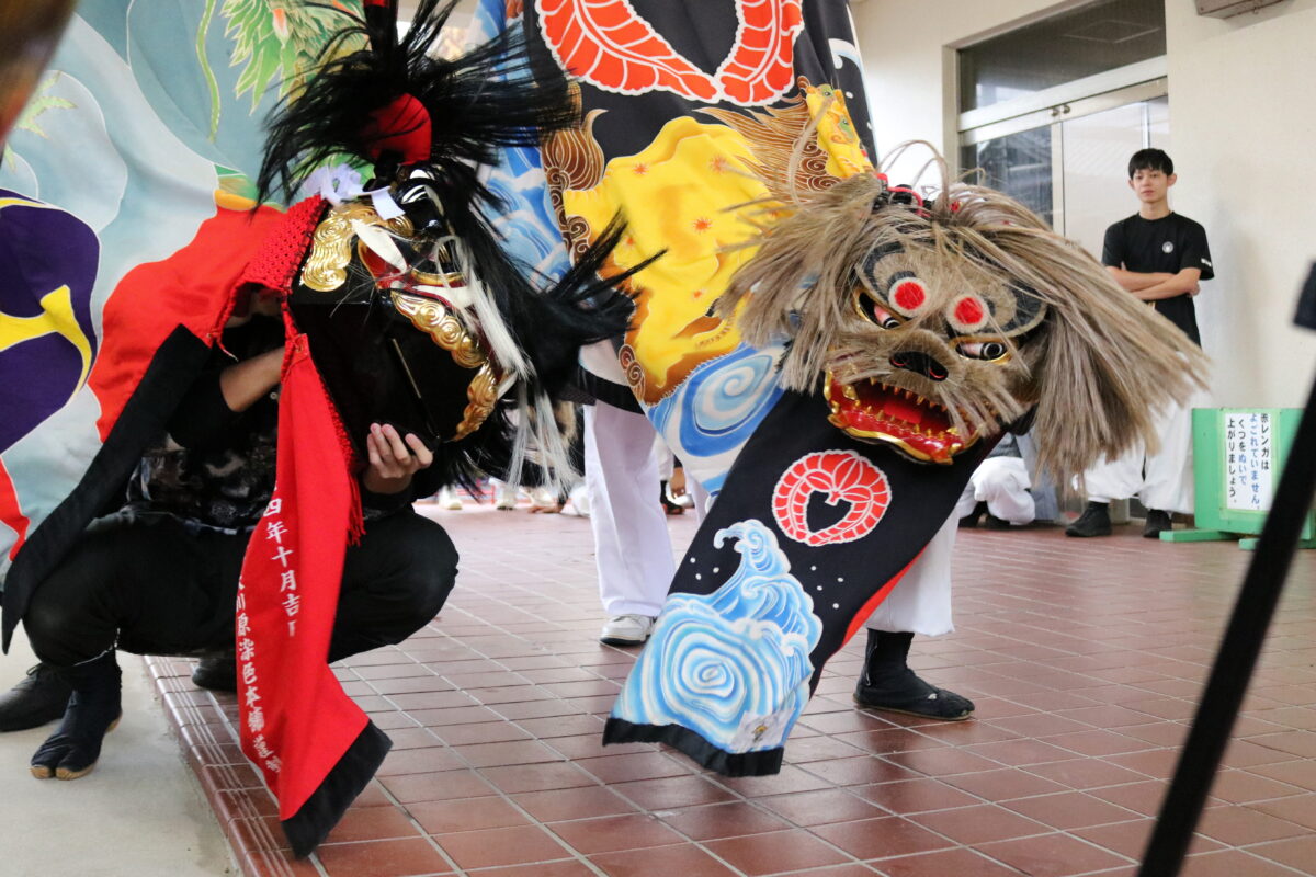 2025年 第41回四箇地区文化祭 演舞2回目 上小原獅子組 向井獅子組