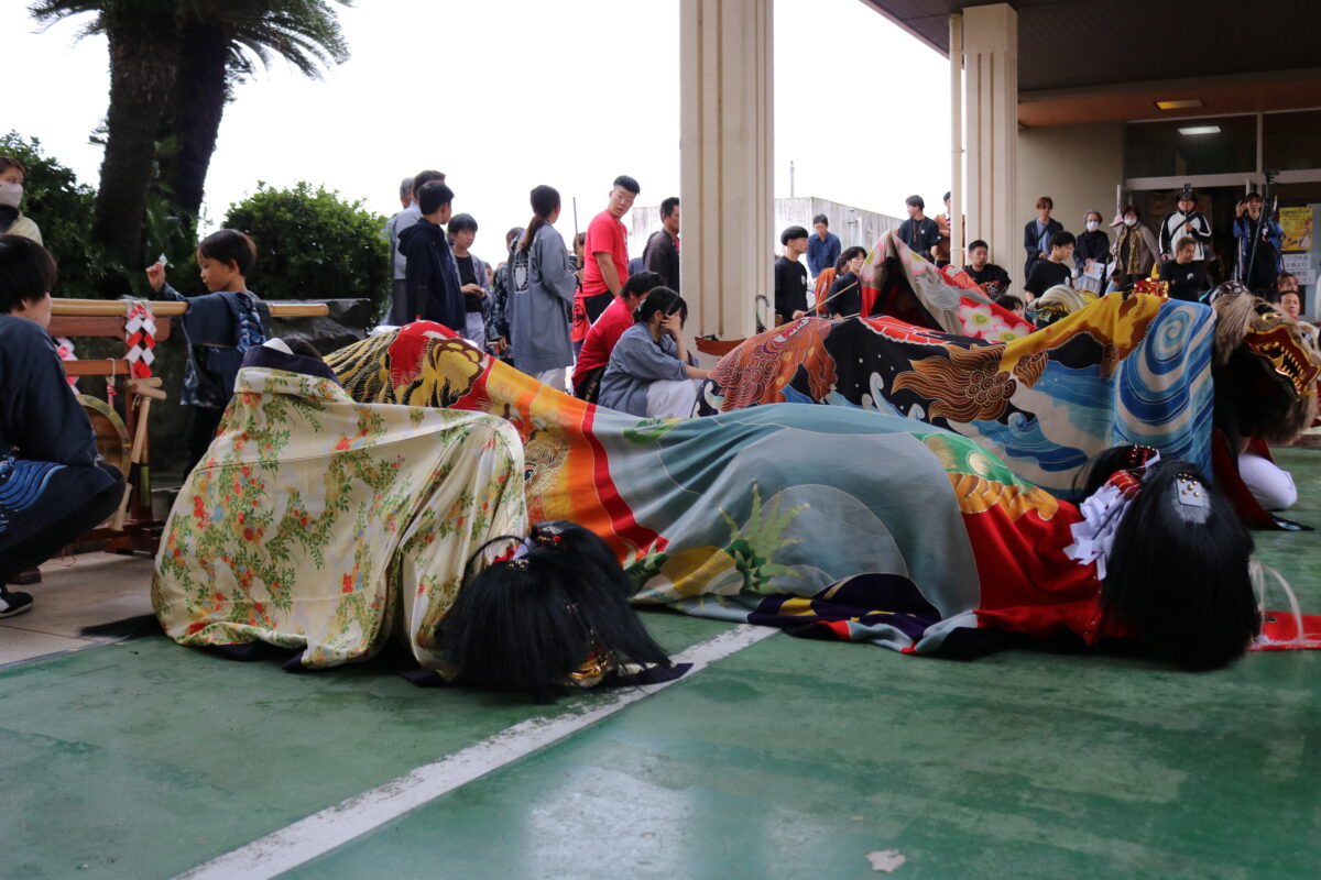 2025年 第41回四箇地区文化祭 山階一斉演舞 上小原獅子組