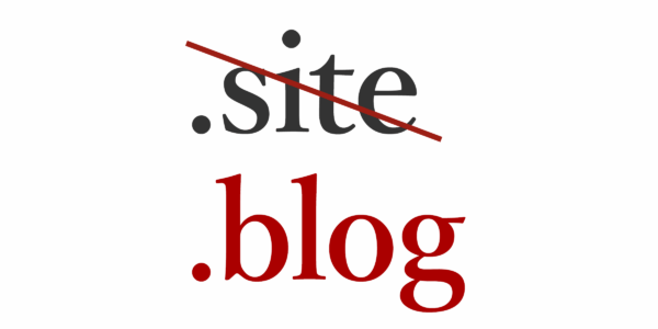 .site → .blog