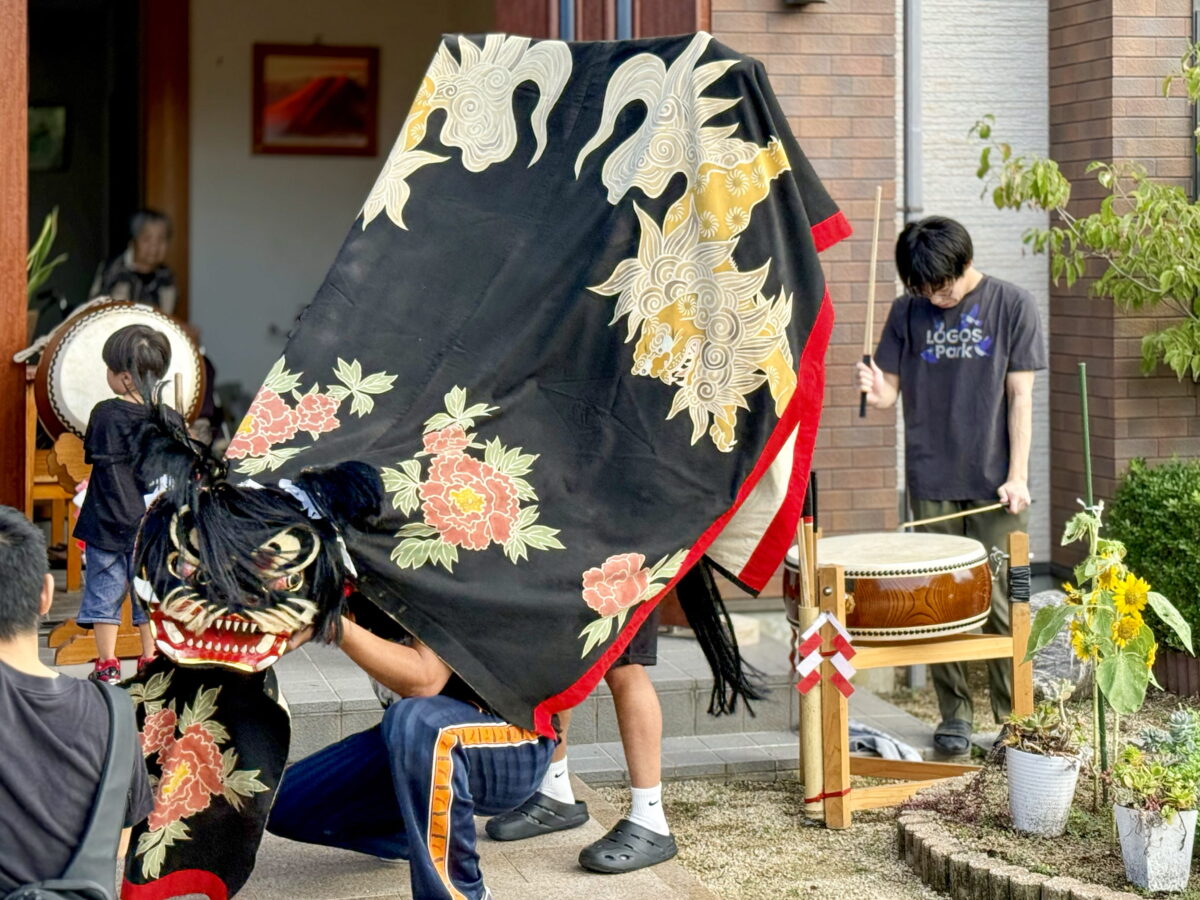 2026年 多度津町山階 秋祭り 道具出し 上小原獅子組