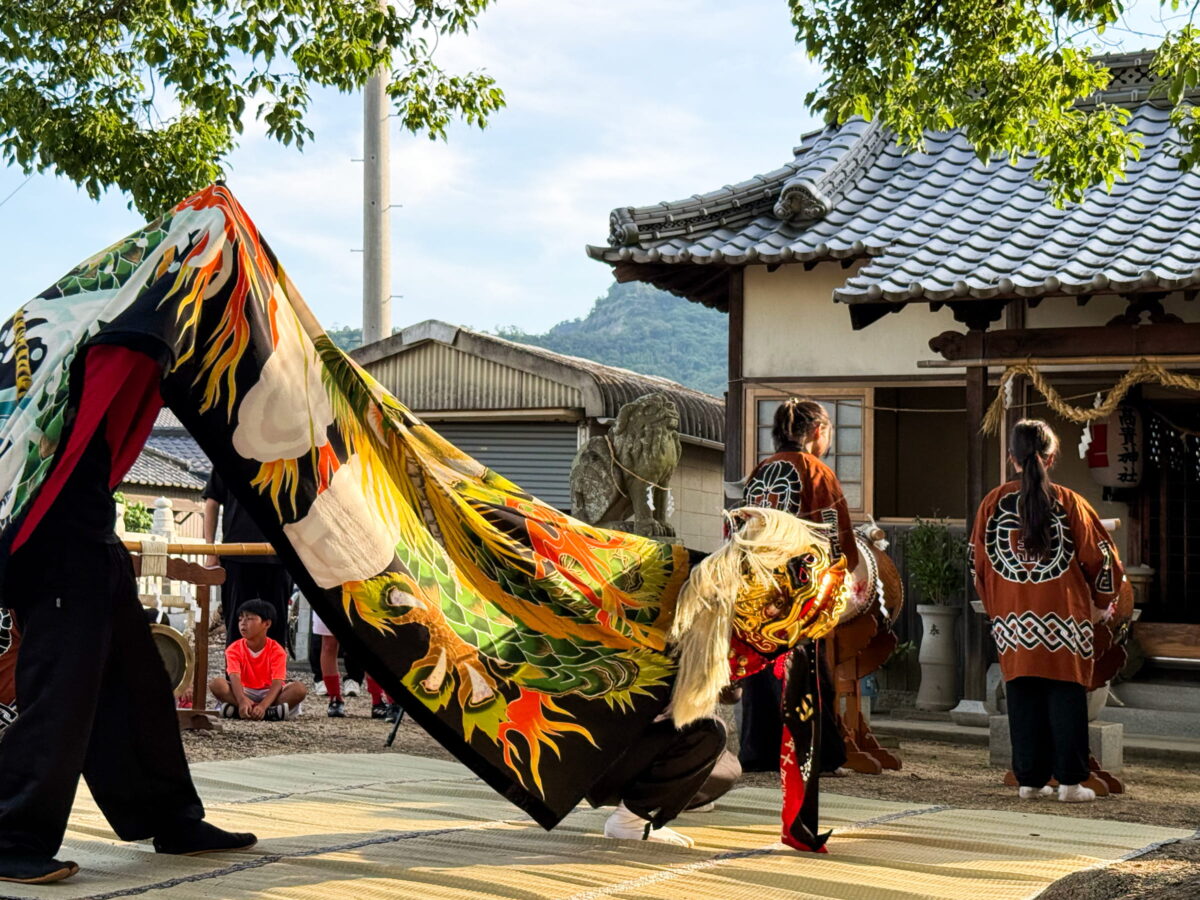 2026年 多度津町山階・高木神社 出雲祭 北山獅子組