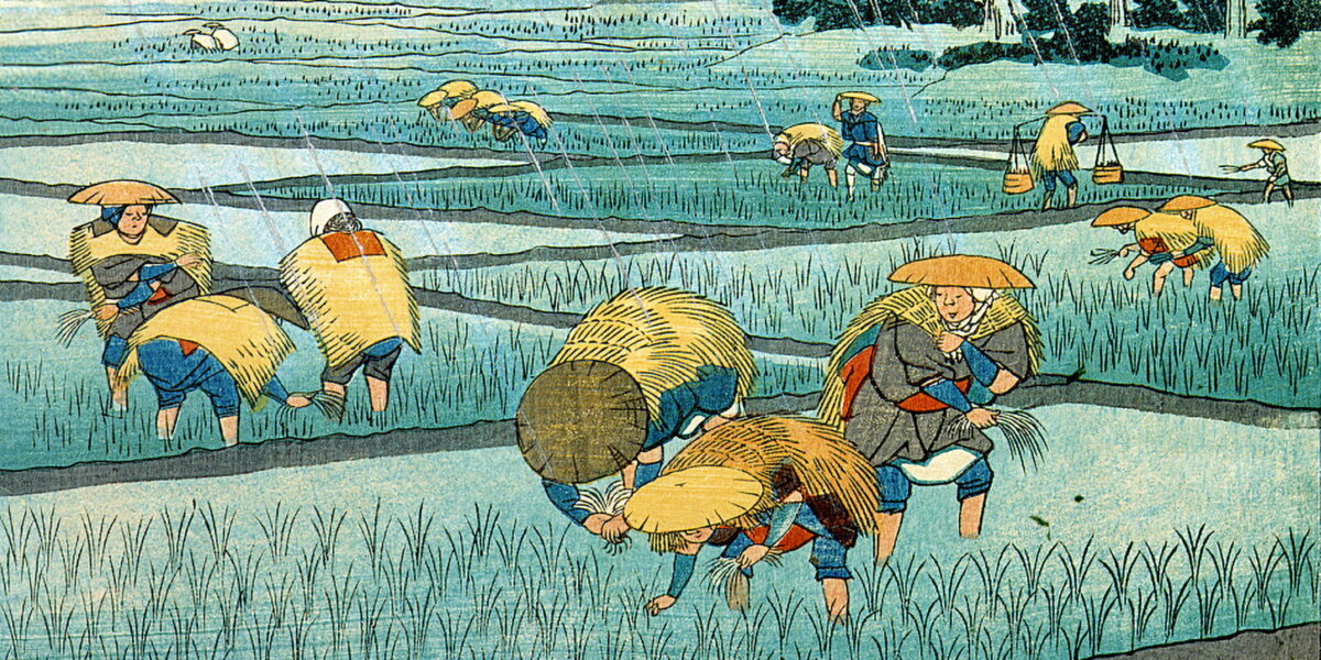 江戸時代の田植え